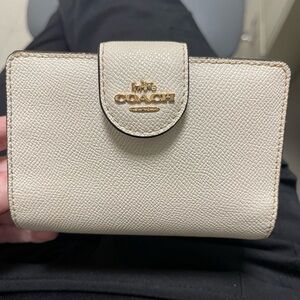 Coach Beige Leather Wallet